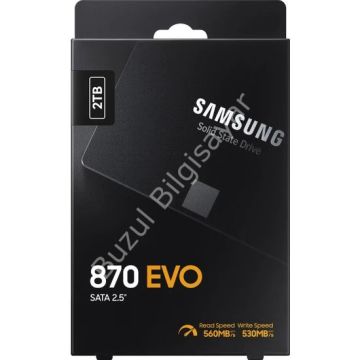 SAMSUNG MZ-77E2T0BW 2TB 560/530MB/s 7mm SATA 3.0 SSD 870 EVO