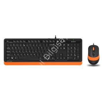 A4 TECH F1010 KABLOLU USB STANDART TURUNCU Q KLAVYE+MOUSE