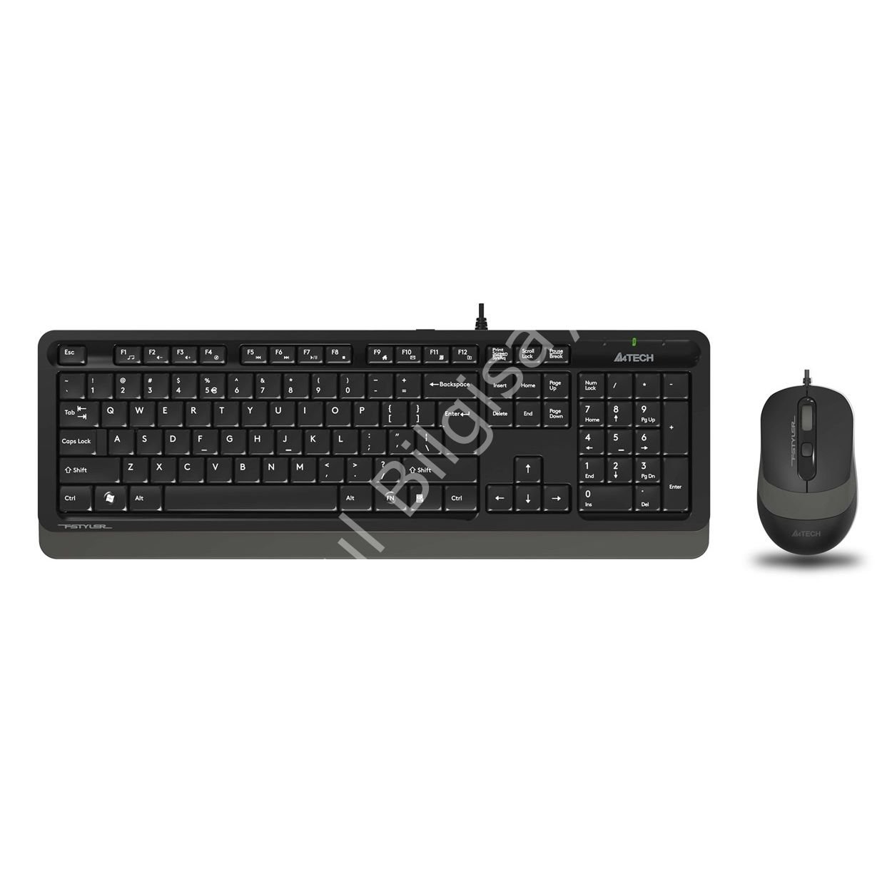 A4 TECH F1010 KABLOLU USB STANDART GRİ Q KLAVYE+MOUSE