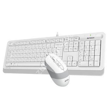 A4 TECH F1010 KABLOLU USB STANDART BEYAZ Q KLAVYE+MOUSE