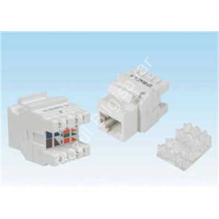 ERAT EAC-C6UTP-JCK 180 DERECE ( ZIRHSIZ) CAT6 KEYSTONE JACK