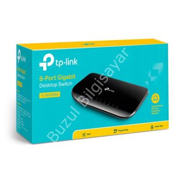 TP-LINK TL-SG1008D 8 PORT 10/100/1000 YONETILEMEZ DESKTOP SWITCH