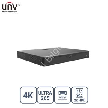 UNIVIEW XVR302-32Q3 32 KANAL 8MP 2x HDD H65+ HİBRİT DVR KAYIT CİHAZI