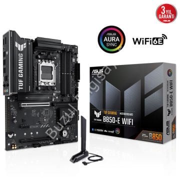 ASUS TUF GAMING B850-E WIFI 4xDDR5 HDMI+DP 3xM.2 AM5 ANAKART