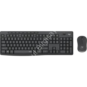 LOGITECH MK295 TÜRKÇE KABLOSUZ MULTİMEDYA SİYAH SESSİZ Q KLAVYE+MOUSE