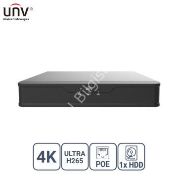 UNIVIEW NVR301-08S3-P8 8 KANAL POE VGA/HDMI H265+ NVR KAYIT CİHAZI