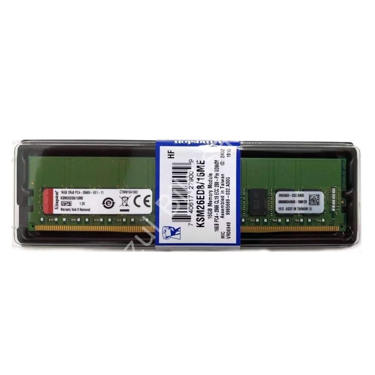 KINGSTON KSM26ED8/16 16GB 2666MHZ DDR4 CL19 ECC SERVER RAM