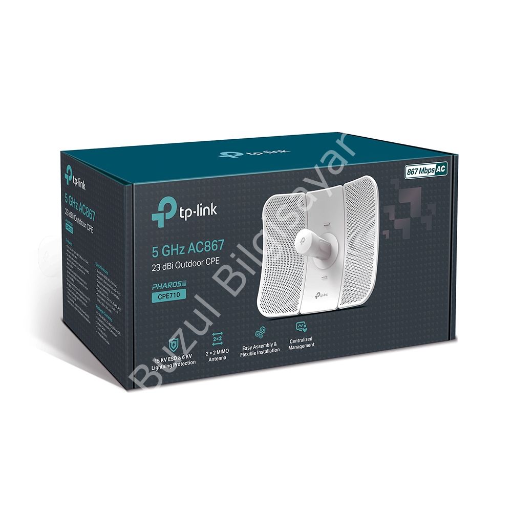 TP-LINK CPE710 867MBPS 1PORT 23DBI 5GHz OUTDOOR ACCESS POINT