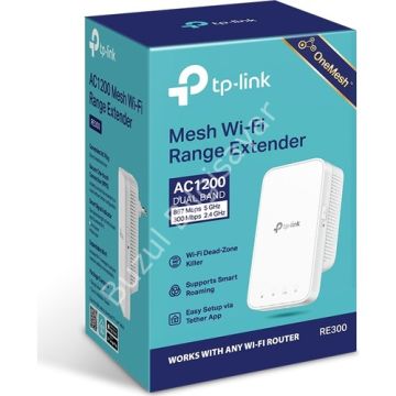 TP-LINK RE300 AC1200 1PORT 2.4 GHZ & 5 GHZ RANGE EXTENDER