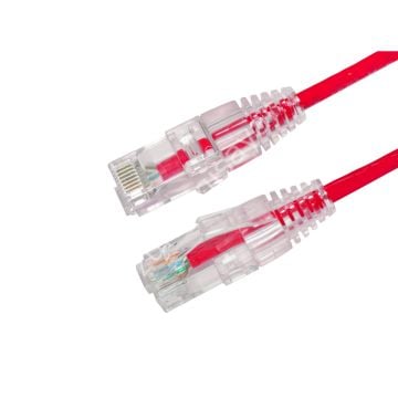 AGER AC-602-0015 15CM UTP SLIM CAT6 PATCH KABLO KIRMIZI Cu, LSZH AWG 28