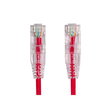 AGER AC-602-0015 15CM UTP SLIM CAT6 PATCH KABLO KIRMIZI Cu, LSZH AWG 28