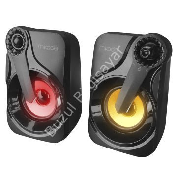 MIKADO MD-X27 1+1 3W USB 2.0 SİYAH RGB HOPARLÖR