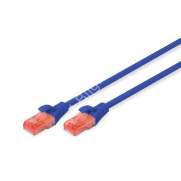DIGITUS DK-1617-005/B 50CM UTP CAT6 PATCH KABLO MAVİ Cu, LSZH AWG 26/7