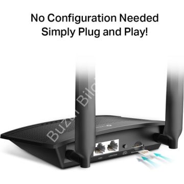 TP-LINK TL-MR100 300MBPS 2PORT 2 ANTEN 2.4GHz WIRELESS N 4G LTE ACCESS POİNT/ROUTER