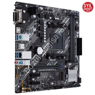 ASUS PRIME B450M-K II B450 2xDDR4 VGA+HDMI+DVI-D 16X M.2 AM4 ANAKART