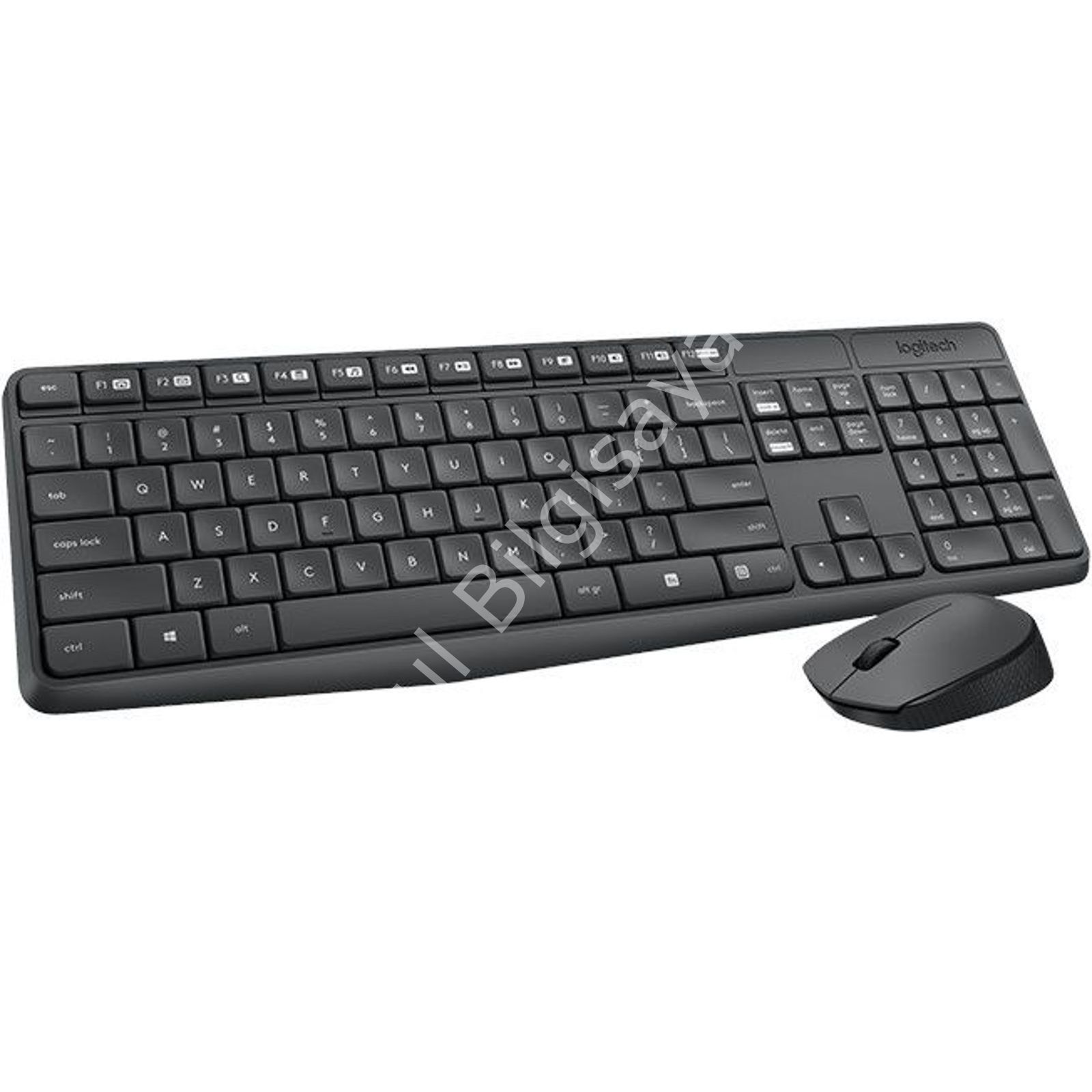 LOGITECH MK235 TÜRKÇE KABLOSUZ KOYU GRI Q KLAVYE+MOUSE