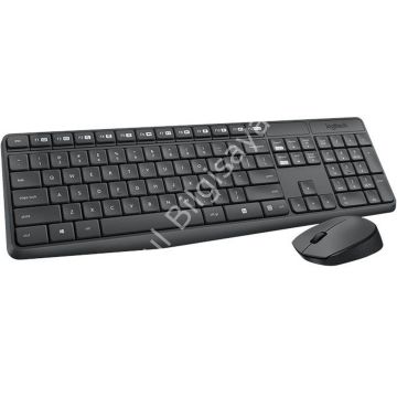 LOGITECH MK235 TÜRKÇE KABLOSUZ KOYU GRI Q KLAVYE+MOUSE