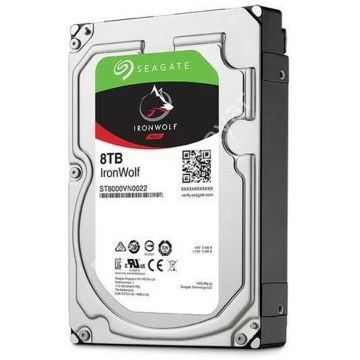 SEAGATE IRONWOLF 8TB 7200RPM 256MB SATA3 ST8000VN004 NAS HDD RESMİ DİSTİ GARANTİLİ