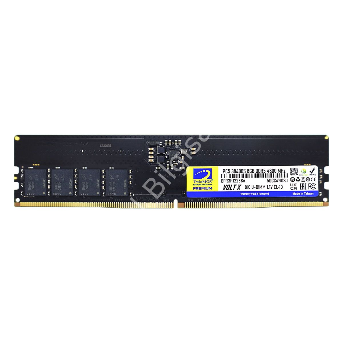 TWINMOS 8GB 4800MHz DDR5 PC RAM TMD58GB4800U40