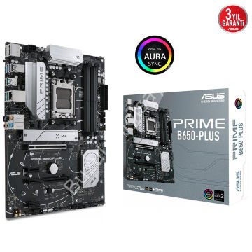 ASUS PRIME B650-PLUS 4xDDR5 DP/HDMI 2xM.2 AM5 ANAKART