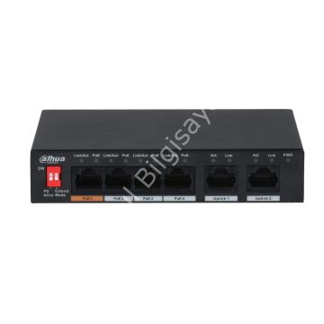 DAHUA PFS3006-4ET-60-V2 4 PORT POE 10/100 60W SWITCH