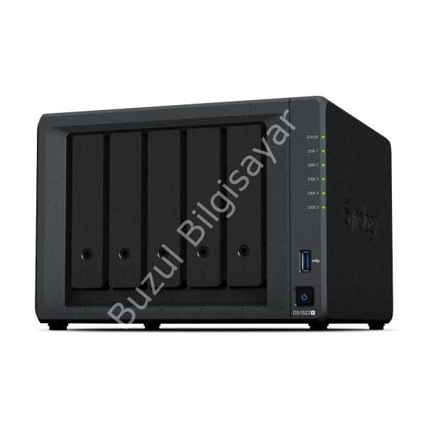 SYNOLOGY DS1522PLUS 8GB 5 BAY 4xGLAN DEPOLAMA ÜNİTESİ