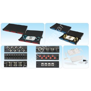 HCS PFO-10001-1U 1U 19'' FİBER OPTİK SONLANDIRMA KUTUSU