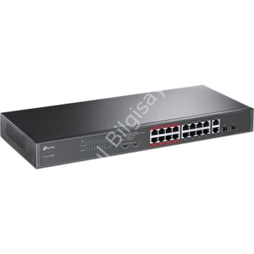 TP-LINK TL-SL1218MP 16 PORT 10/100 16 PORT POE+ 2 PORT UPLINK +2 SFP 192 WATT YONETILEMEZ RACK MOUNT SWITCH