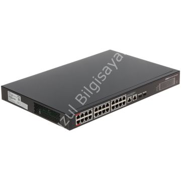 DAHUA PFS3228-24GT-360-V2 24 PORT 10/100/1000 2 PORT UPLINK +2 SFP 360 WATT YONETILEMEZ POE SWITCH