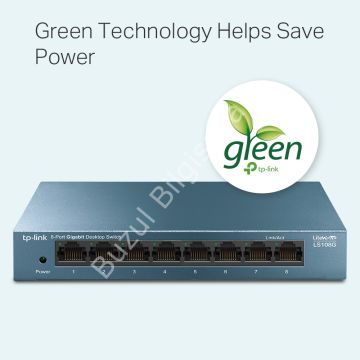 TP-LINK LS108G 8 PORT 10/100/1000 YONETILEMEZ DESKTOP SWITCH METAL KASA