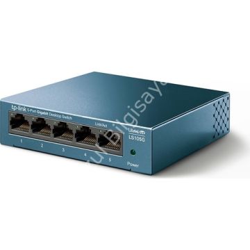 TP-LINK LS105G 5 PORT 10/100/1000 YONETILEMEZ DESKTOP SWITCH METAL KASA