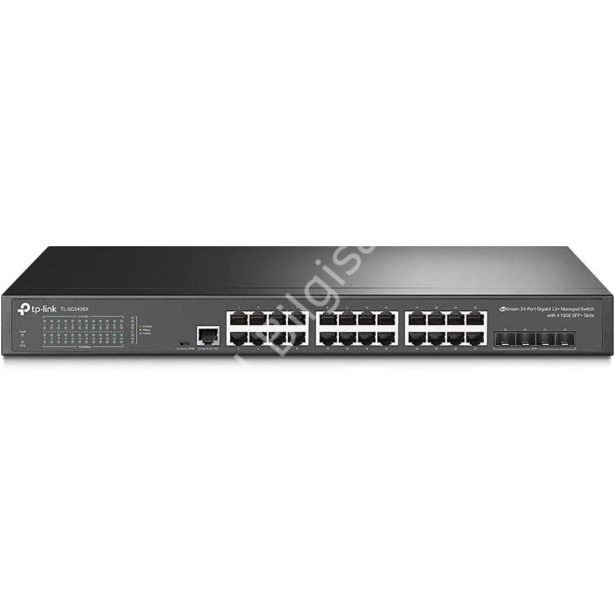 TP-LINK OMADA TL-SG3428X 24 PORT 10/100/1000 4 X SFP YONETILEBILIR RACK MOUNT SWITCH