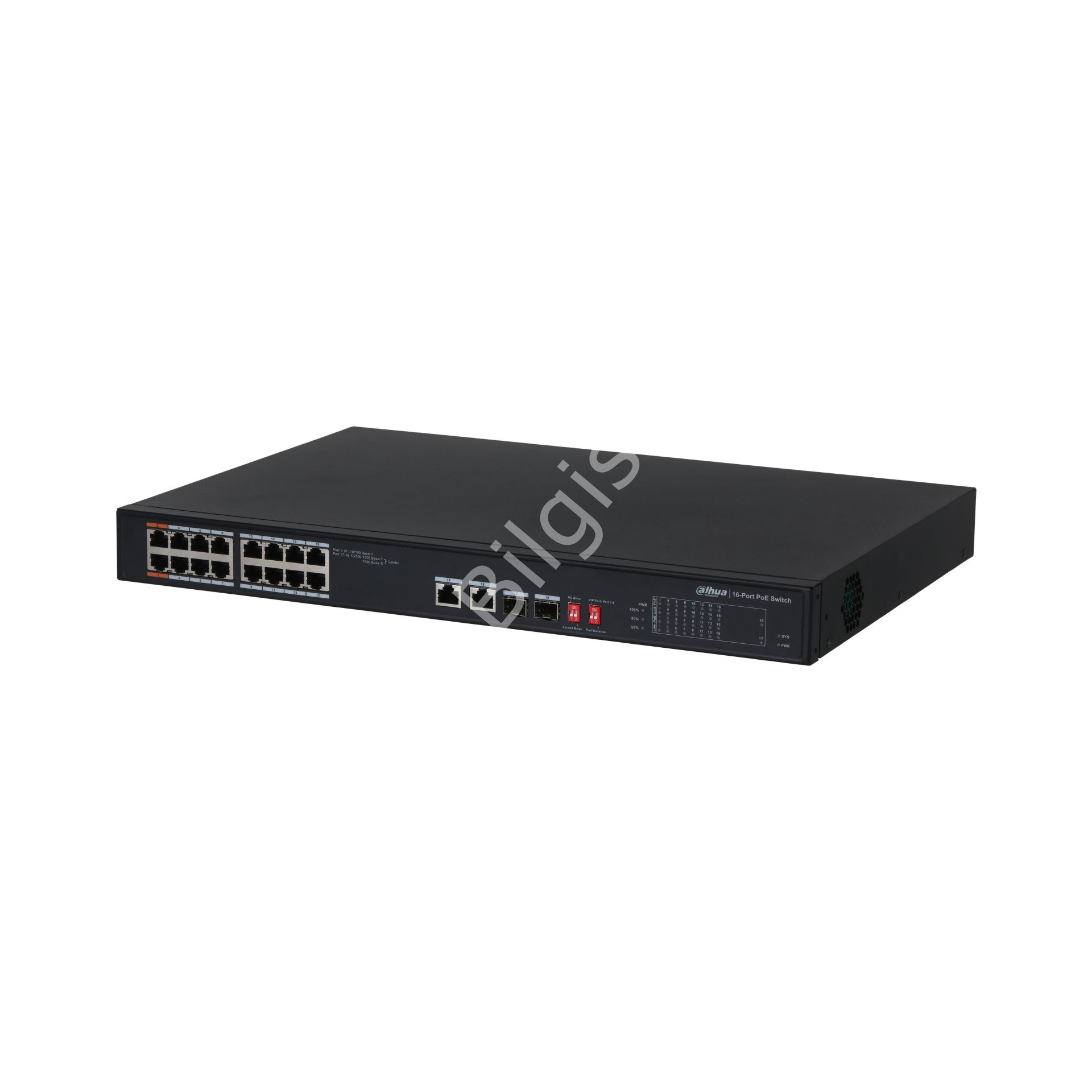 DAHUA PFS3218-16ET-135 16 PORT 10/100 2xSFP 135W POE SWITCH