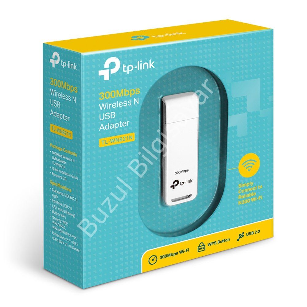 TP-LINK TL-WN821N 300 MBPS USB WIRELESS ADAPTÖR