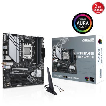 ASUS PRIME B650M-A WIFI II 4xDDR5 DP+VGA+HDMI 2xM.2 AM5 ANAKART
