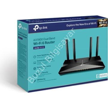 TP-LINK ARCHER AX20 AX1800 1800 MBPS GIGABIT DUALBAND WIFI6 ROUTER