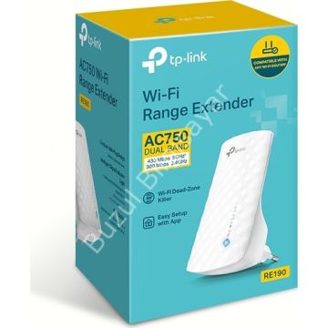 TP-LINK RE190 750MBPS 2.4/5GHz MENZİL GENİŞLETİCİ