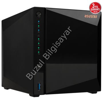 ASUSTOR AS3304T V2 2GB 4 BAY 2.5GB LAN DEPOLAMA ÜNİTESİ