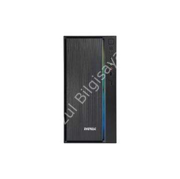 EVEREST ASTRAL 250W ATX PENCERELİ RGB LED ŞERİTLİ 2xUSB2.0 SİYAH GAMING KASA