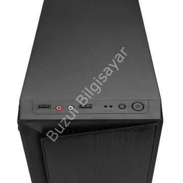 EVEREST BLAZON 250W ATX PENCERELİ RGB LED ŞERİTLİ 2xUSB2.0 SİYAH GAMING KASA