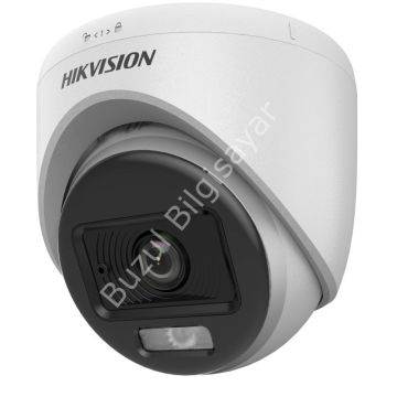 HIKVISION DS-2CE70DF0T-LPFS 2MP 2.8MM COLORVU DAHİLİ SES 20MT SMART HYBRID HD-TVI DOME KAMERA