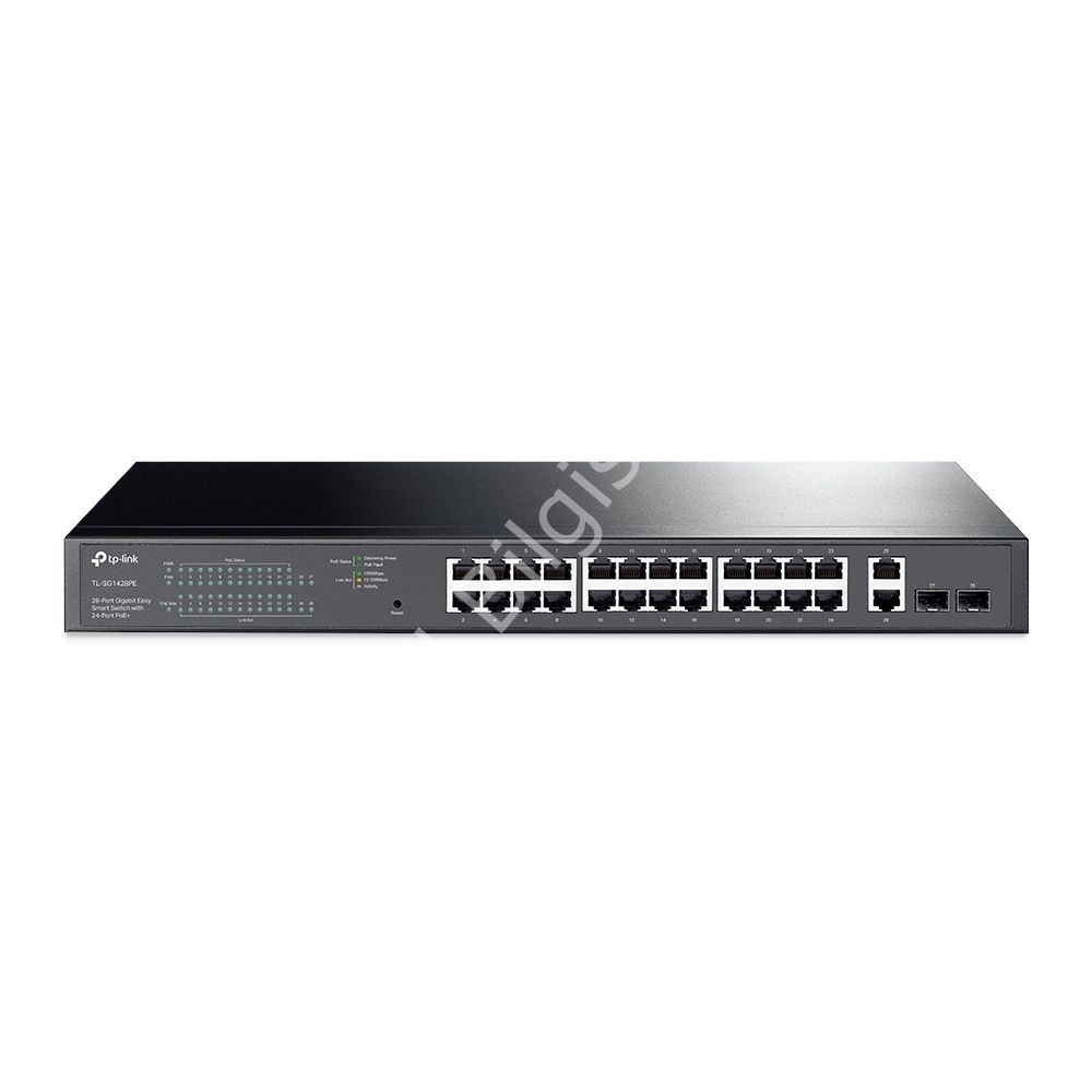 TP-LINK TL-SG1428PE 28 PORT 10/100/1000 24 PORT POE+ 2 X SFP YONETILEBILIR RACK MOUNT SWITCH