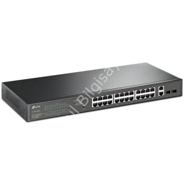 TP-LINK TL-SG1428PE 28 PORT 10/100/1000 24 PORT POE+ 2 X SFP YONETILEBILIR RACK MOUNT SWITCH
