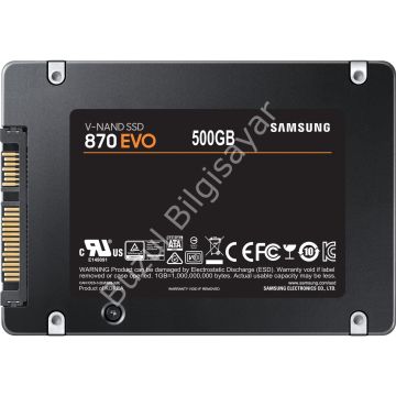 SAMSUNG 870 EVO 500GB 560/530MB/s 2.5'' SATA3 SSD MZ-77E500BW