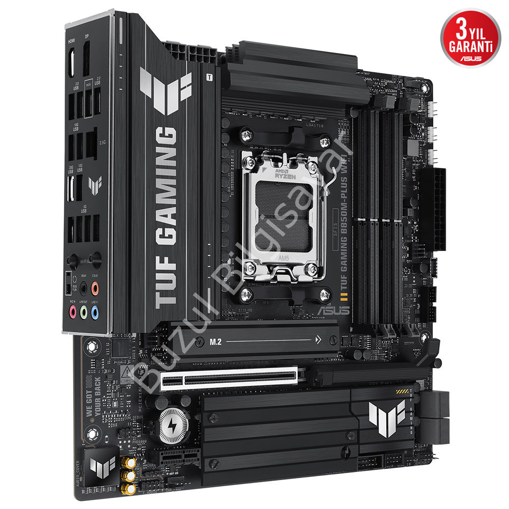 ASUS TUF GAMING B850M-PLUS WIFI 4xDDR5 DP/HDMI/TYPE-C 3xM2 AM5 ANAKART