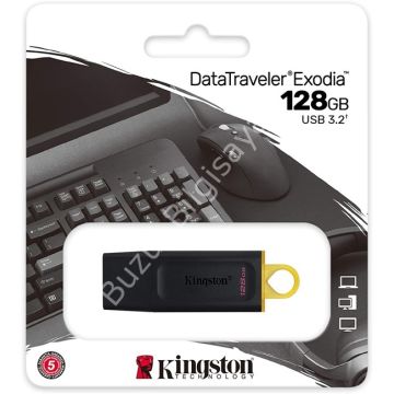 KINGSTON EXODIA DATATRAVELER 128GB USB 3.2 FLASH BELLEK DTX/128GB