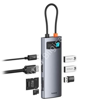 BASEUS B00030708811-00 TYPE-C TO 4K HDMI/USB 3.0/+ 7IN1 ÇEVİRİCİ HUB