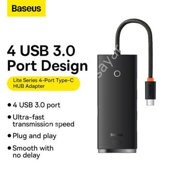 BASEUS WKQX030301 TYPE-C TO USB 3.0*4 ÇEVİRİCİ HUB