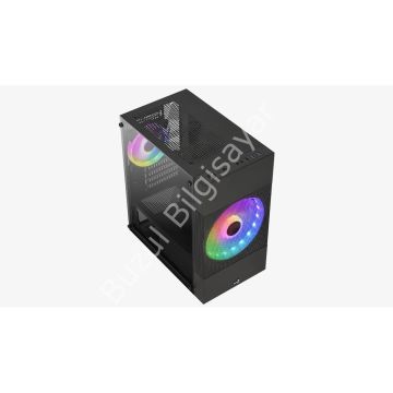 AEROCOOL ATOMIC LITE 500W ARGB FAN PENCERELİ USB3.0 MINI TOWER KASA AE-ATMC-LT-500