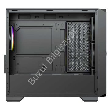 DRAGOS DİAMOND 600W 80+ 4x12CM ARGB FAN MICRO ATX TEMPERED GLASS USB3.0 SİYAH GAMING KASA